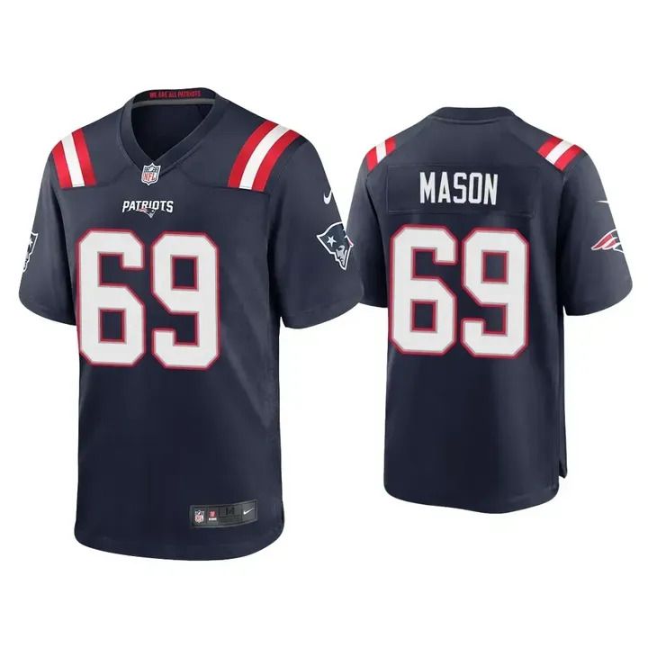 Men New England Patriots #69 Shaq Mason Nike Navy Game Player NFL Jersey->new england patriots->NFL Jersey